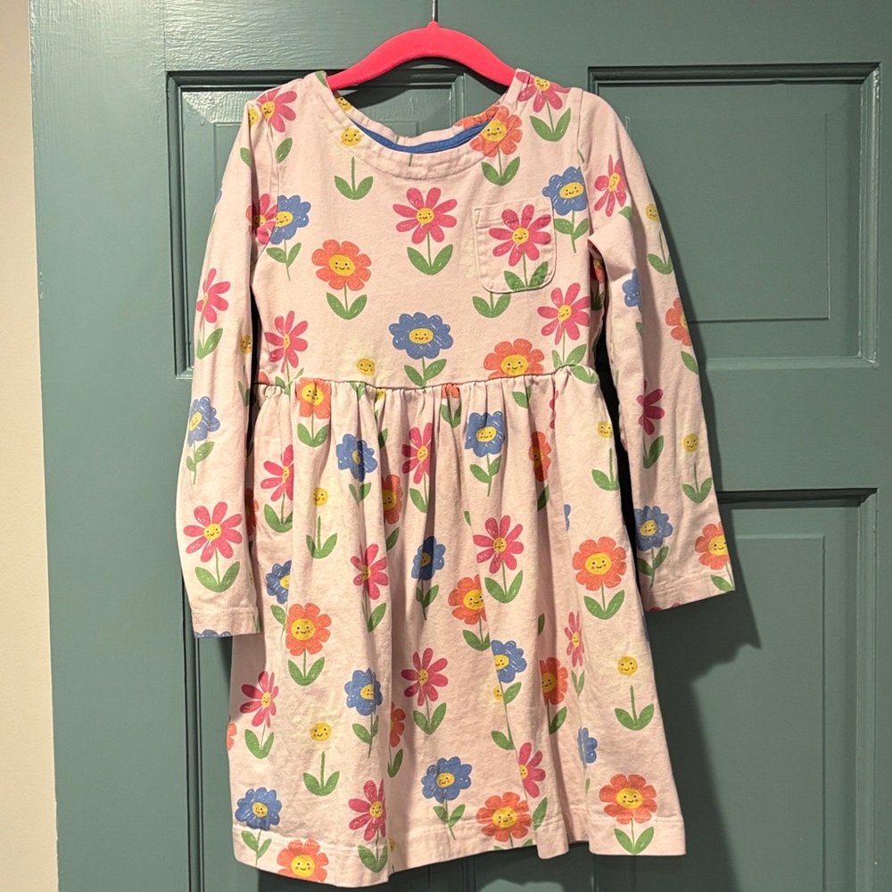 Mini Boden Girls Flower Print Dress Size 7